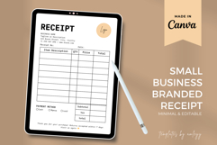 Small Business Receipt Template Canva | Aesthetic Editable Product Image 2