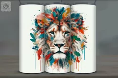 4 Lion Tumbler Sublimation, 20 oz Tumbler Wrap Product Image 4