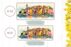 Summer Mug Design, Watercolor River Mug Template Product Image 2