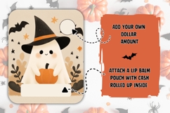 Halloween Ghost Gift Card, Halloween Bats Money Card Product Image 2