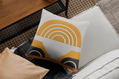 Modern Abstract Geometric Sun Embroidery Design Product Image 2