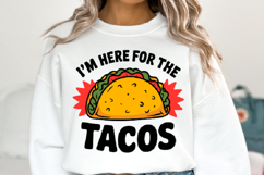 I&#039;m here for the Tacos svg | Svg File for Cricut | Shirt Svg Product Image 1