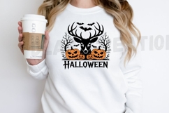 Halloween Spooky Ghost Deer Sublimation PNG Design Product Image 2