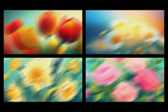 Artistic Floral Bloom Grainy Backgrounds Product Image 2