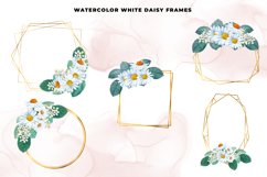 Watercolor Daisy Gold Frames Product Image 2