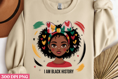 I AM BLACK HISTORY PNG, Black History Month Sublimation Product Image 2