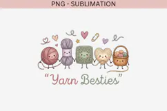 Crochet besties png design for T-shirts Product Image 2