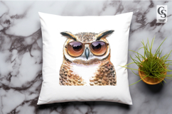 Cute Owl Sunglasses Clipart PNG Product Image 2