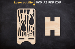 Halloween Phone Stand SVG laser cut file for Glowforge Product Image 2