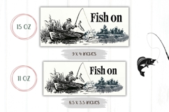 Fish On Mug Design, Fishing Mug, Fisherman Mug Wrap Product Image 2