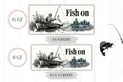 Fish On Mug Design, Fishing Mug, Fisherman Mug Wrap Product Image 2