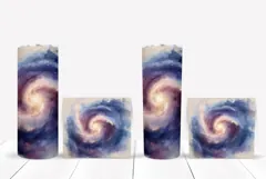 Watercolor Space Tumbler Design, Cosmic Tumbler Template Product Image 2