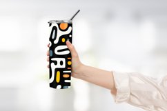 Abstract Shapes Outline Pattern Tumbler Wrap Product Image 2
