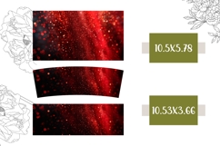 Red Glitter Tumbler Design, Glitter Red 40 Oz Tumbler PNG Product Image 2