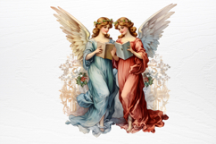 Vintage Christmas Cinema Clipart PNG Product Image 2