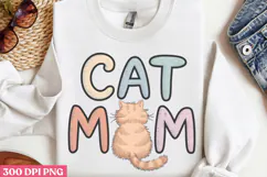 Cat Mom PNG, Cat Mom Sublimation PNG Product Image 3