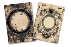 Celestial Gothic Junk Journal Pages Product Image 2