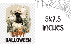 Happy Halloween Towel, Watercolor Halloween Dish Towel Product Image 2