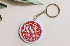 Love kisses and valentine wishes SVG Product Image 1