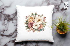 Elegant Floral Bouquet Clipart Sublimation PNG Product Image 2