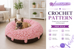Donut Pet Bed Crochet Pattern PDF Product Image 4