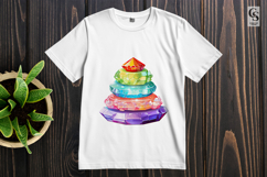 Rainbow Crystal Gemstone Clipart Sublimation PNG Product Image 2