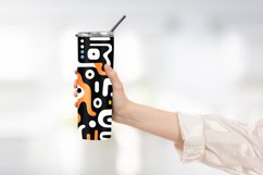Abstract Shapes Outline Pattern Tumbler Wrap Product Image 2