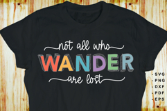 Not all who wander are lost SVG, Inspirational quotes PNG Product Image 2