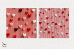 Valentine's Day Digital Paper, background clipa Product Image 2
