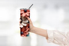 3d flower tumbler wrap sublimation Product Image 2