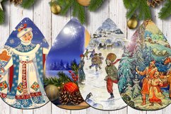 Christmas Teardrop Earrings l 8 designs earrings, PNG Product Image 3