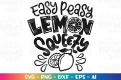 Girls and boys SVG Easy peasy lemon squeezy funny kids quote Product Image 2