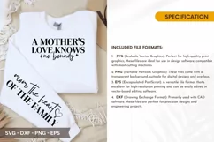 A Mother's Love SVG - Mother's Day Sleeve T shirt Design Product Image 2