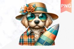 Summer Dog Sublimation - Clipart PNG Design Product Image 1