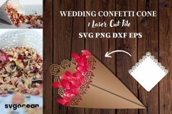 Wedding Cone Template SVG Product Image 1