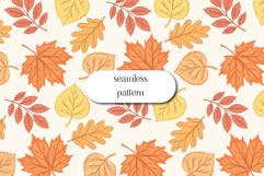 Autumn Leaves Seamless Pattern for Cozy Fall Designs Product Image 1