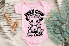 Cute Animal Baby SVG PNG Funny Baby Shower Onesie Product Image 2