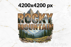 Rocky Mountain PNG, Vintage National Park Elk Sublimation Product Image 2