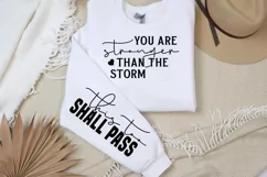 You are stronger than the storm Sassy SVG PNG Product Image 2