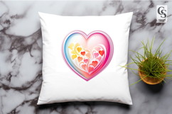 Romantic Heart and Roses Clipart Sublimation PNG Product Image 3