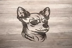 Chihuahua svg, Dog Face svg, cut file, png, dxf Product Image 2