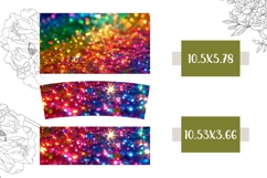 Rainbow Glitter Tumbler, Sparkle 40 Oz Tumbler Template Product Image 2