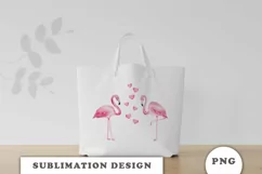 Watercolor Flamingo Sublimation Downloads Product Image 2