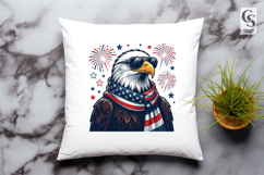 Patriotic Eagle Clipart PNG Product Image 2