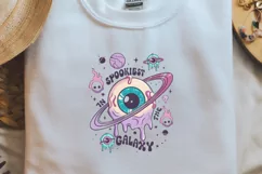 Pink Halloween Spookiest in the galaxy2 PNG Sublimation Product Image 2