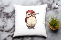 Watercolor Woodpecker Clipart Sublimation PNG Product Image 3