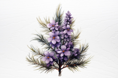 Lavender And Christmas Tree Sublimation PNG Product Image 2