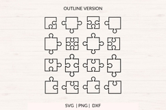 Puzzle Pieces SVG Bundle 16 Designs Product Image 2