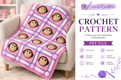 Monkey Baby Blanket Crochet Pattern PDF Product Image 5