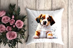 Cute Puppies Watercolor PNG Sublimation - 8 Designs Product Image 4
